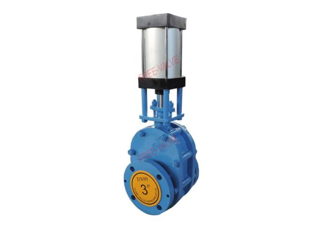 3"-150Lb Pneumatic Ceramic Double Disc Gate Valve 