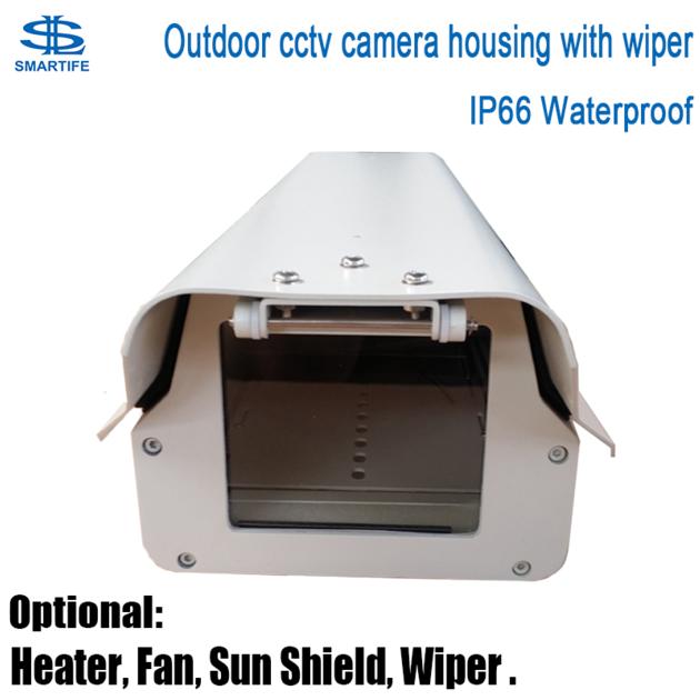Outdoor cctv camera housing IP66 waterproof monitoring security shield cover case sun shield