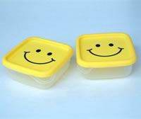 freshness-keeping box with lovely cartoon smiling face