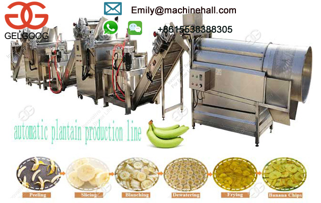 Fully Automatic Banana Chips Processing Line/Banana Chips Making Machine