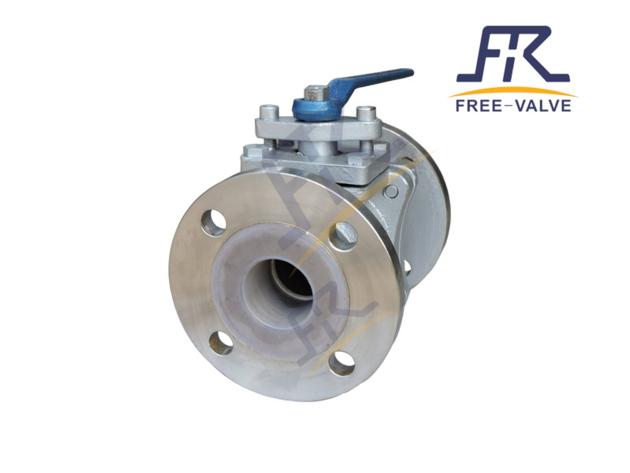 Fluorine PTFE Teflon PFA FEP Lined Ball Valve