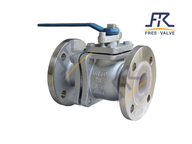 Fluorine Lining Ball Valve Used In