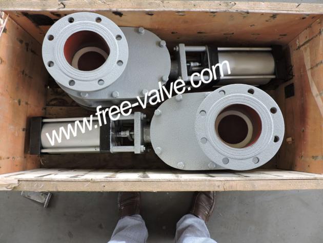 Pneumatic Ceramic Feeding Double Gate Valve