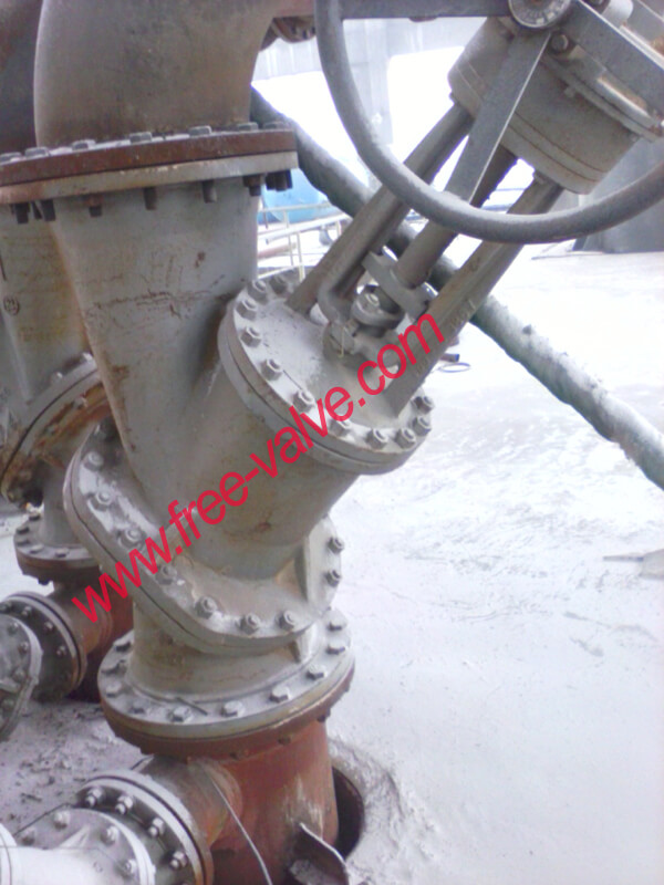 Y type globe valve