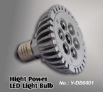 7*1W E27 Led light bulbs
