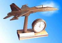 Airplane wooden clcok