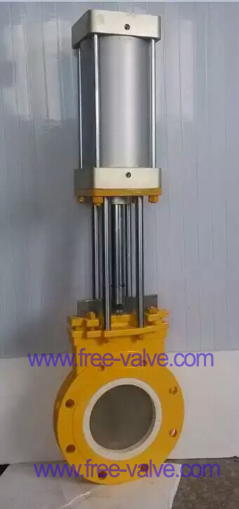 Anti wear ceramic Knife gate valve 