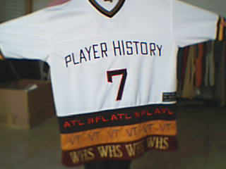 a embroidery football jersey