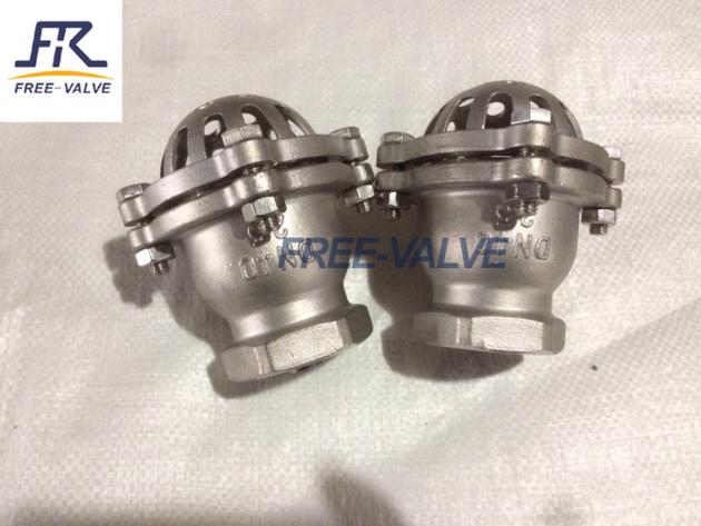 Screw Thread End Stainless Steel Foot Valve 