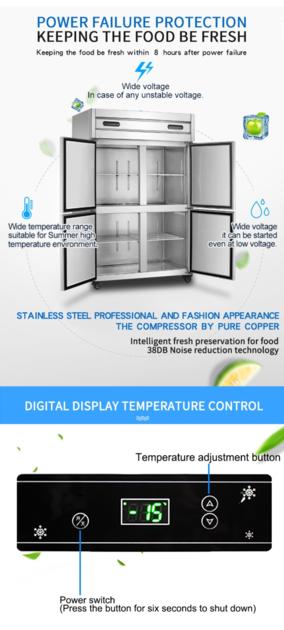 Refrigeration Equipment Kitchen Stainless Steel Cooler