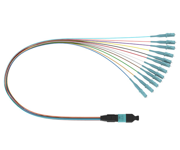 MPO LC 12F Fanout Patch Cord
