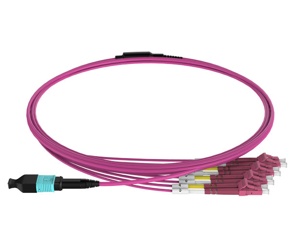 MPO-LC 8F Breakout Cable