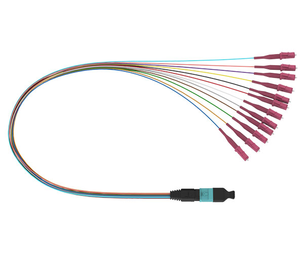 MPO LC 12F Fanout Patch Cord