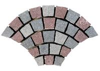 porphyry fan shape paving stone