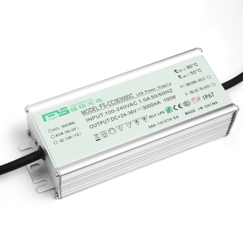 waterproof constant current LED driver 100W