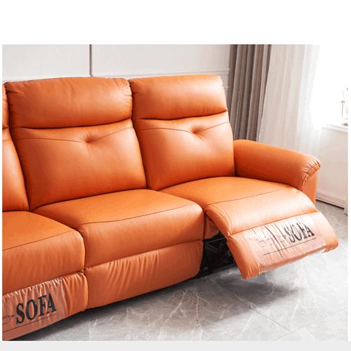 New Space Capsule Leather Function Sofa Modern Minimalist Living Room Three-Seat Electric Function 