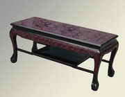 Wooden carving teatable