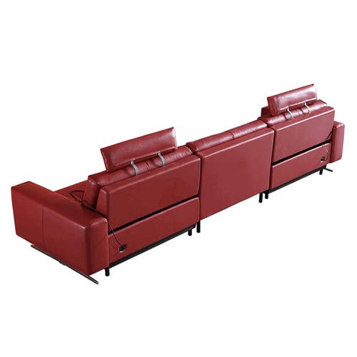 Light Luxury Leather Soft Sofa Space