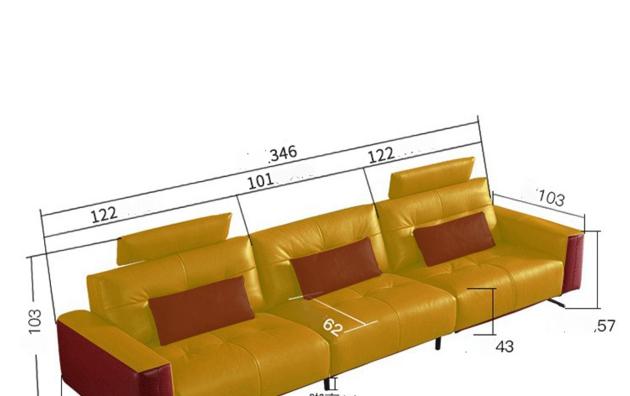 Light Luxury Leather Soft Sofa Space
