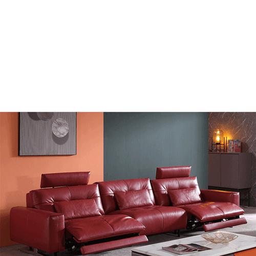 Light Luxury Leather Soft Sofa Space Capsule Cinema Sofa Large Living Room Combination Electric