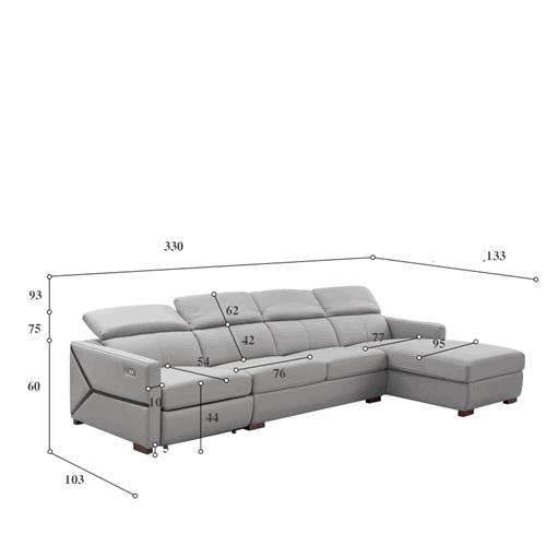 Modern Minimalist Leather Sofa Living Room