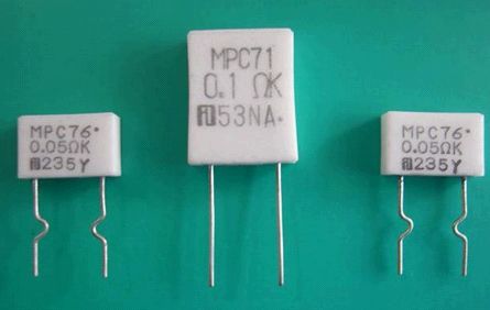 metal plate cement resistor