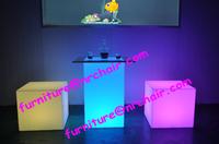 Acrylic led cube table and chair(NR_ACU090)