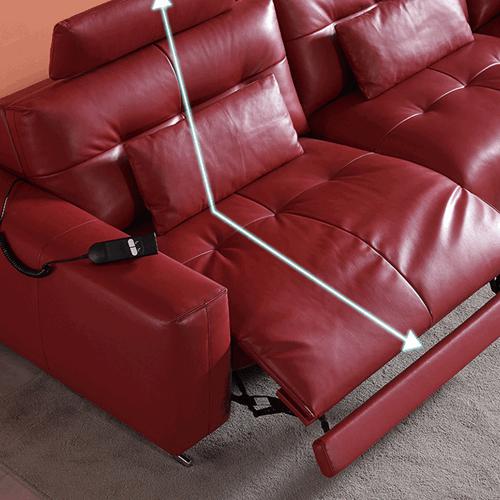 Light Luxury Leather Soft Sofa Space