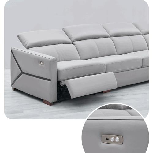 Modern Minimalist Leather Sofa Living Room