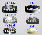 hair clips, glue