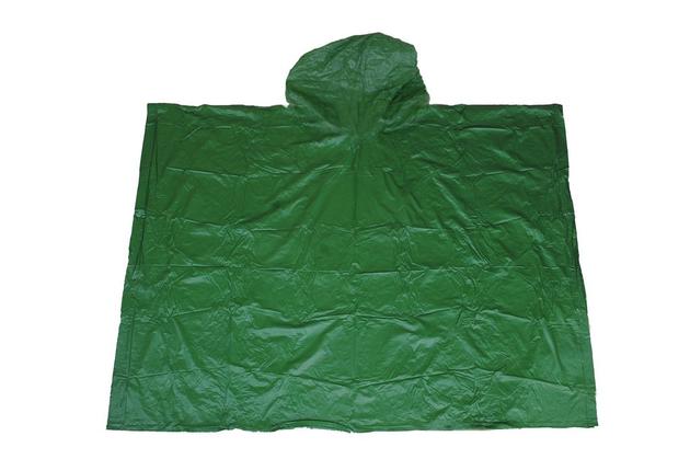 GREEN EVA PEVA RAIN MENS PONCHO