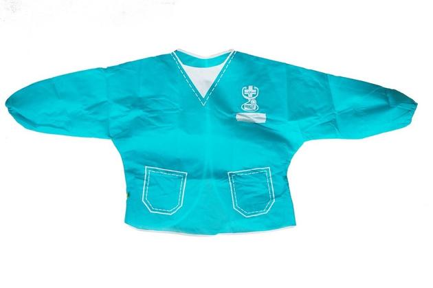 BLUE NO-WOVEN KIDS PAINT APRON