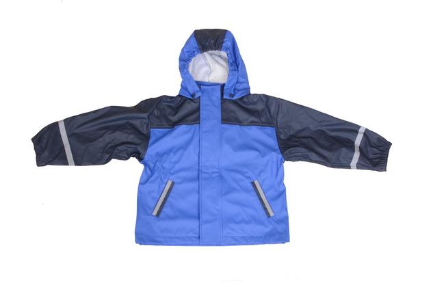 BLUE PU BOYS RAIN JACKET