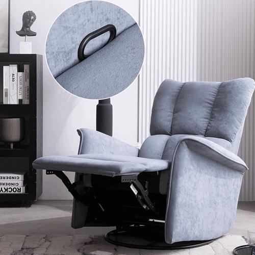 New Functional Electric Single-Seat Fabric Sofa Modern Minimalist Gray Rockable Lunch Break Function