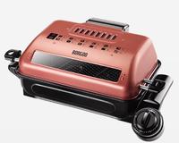 Multifunction stainless steel grill with tempered glass window---without smoke for home party