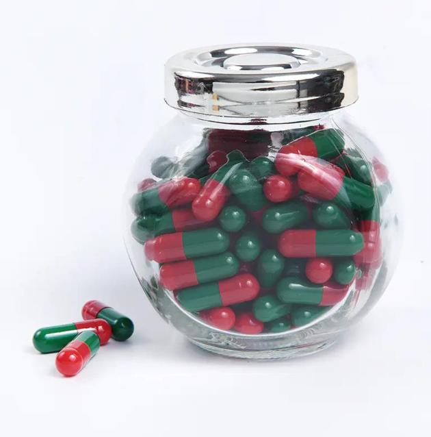 Red & Green Edible Empty Gelatin Capsules