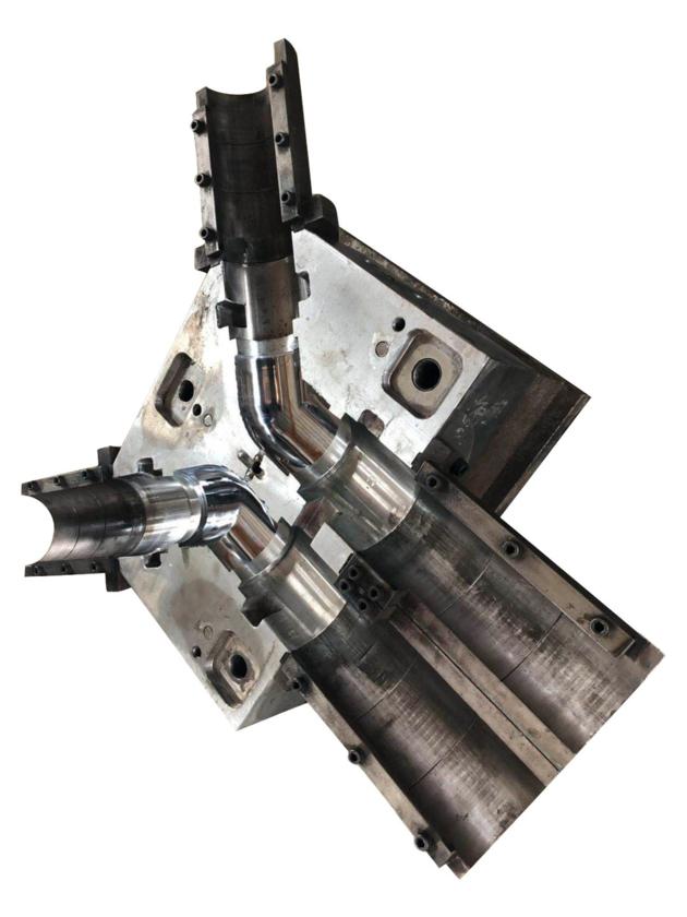 45 degree plastic pipe mould