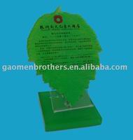 Tree leaves acrylic display