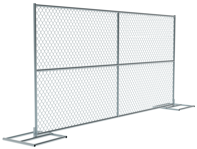 Temporary fence-chain link fence style