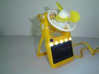 Solar Power Fan with LED Light