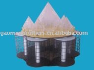 Rotating metal display rack