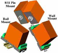 Tri-Mount Plastic Case (8 Pin / 11 Pin Socket Mount, Rail Mount and Wall Mount)