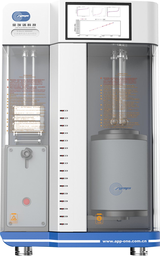 BET surface area and mesopore size analyzer