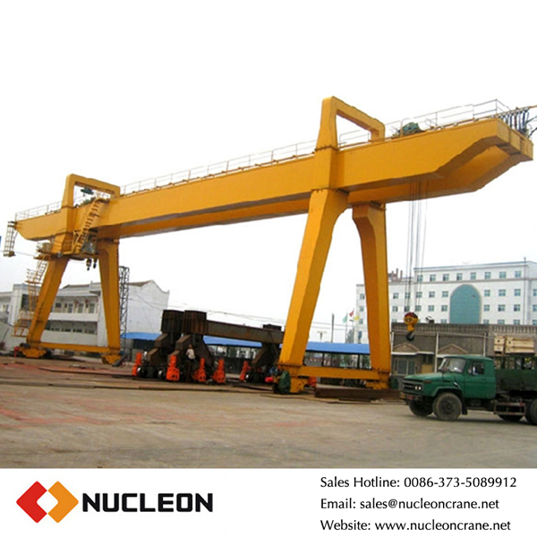 Double Main Girder 32 Ton Electric Motor Gantry Crane