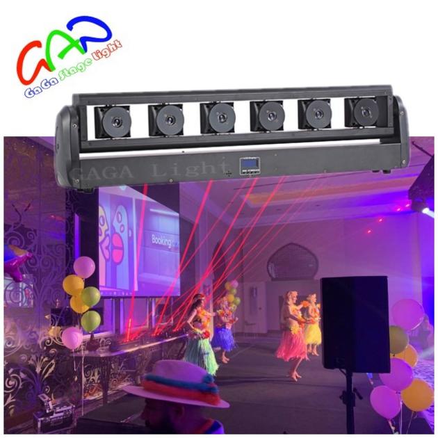 6 Eyes RGB Moving Laser Array