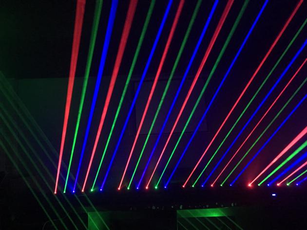 6 Eyes RGB Moving Laser Array