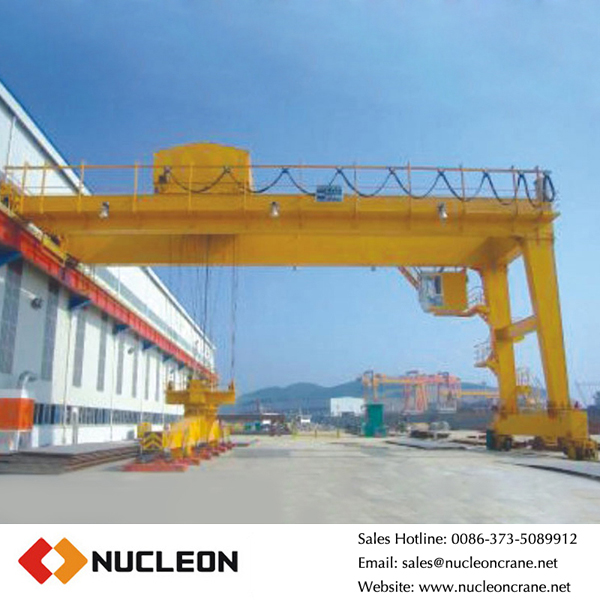 5T 40T double girder semi-gantry crane