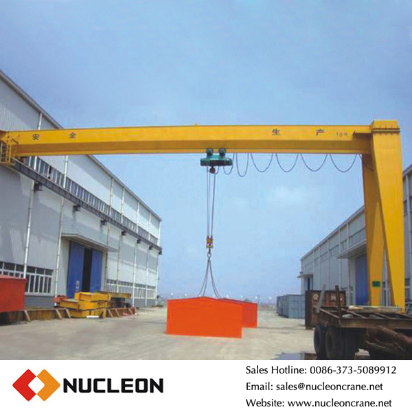 Nucleon 1.5t girder single beam semi gantry crane price