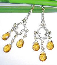 gemstone earring