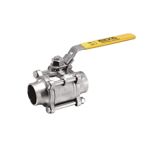 GKV-132L Ball Valve, 3 Piece, Threaded Connection, Full Port